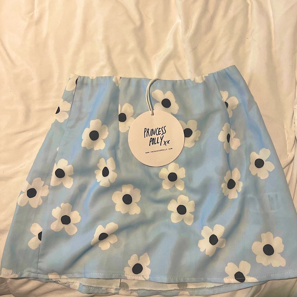 Princess Polly Blue Shelly Mini Skirt